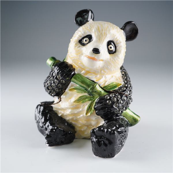 Rucinni Jeweled Panda Trinket Box