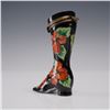 Image 2 : Limoges Porcelain Boot Figurine, Floral Black Glaze