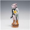 Image 1 : Limoges Porcelain Ring Box, Pig in Tuxedo with Flower