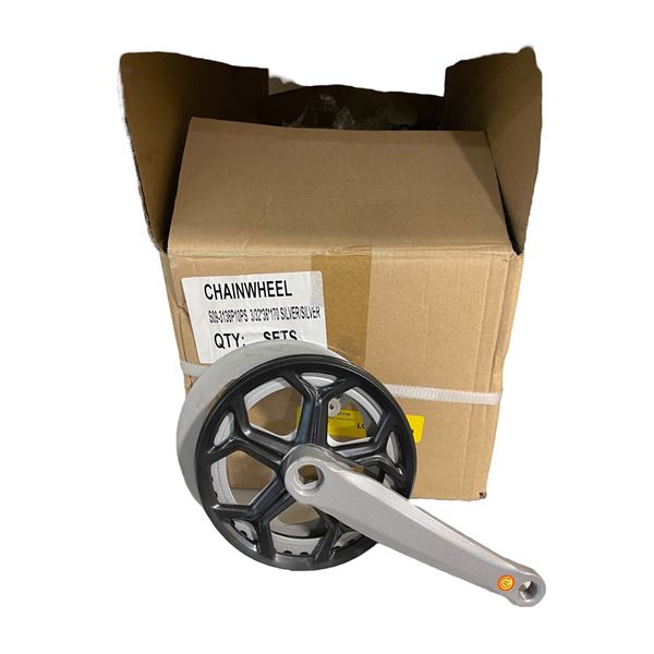 Box of Chain Wheel Single Speed w/Crank Arm