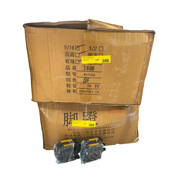 Box of Bike Pedals