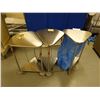 Image 2 : Qty 3 Pedigo Triangular Metal Hamper Frames on Wheels