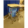 Image 2 : Qty 2 R&B Wire Tubular Metal Hamper Frames on Wheels