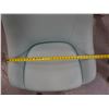 Image 8 : Upholstered Chair on Metal Pedestal Base 30" x 19" x 34"H