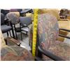 Image 8 : Qty 4 Metal Chairs w/ Upholstered Seats & Backs (3 armchairs are stacking)