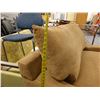 Image 8 : Yellow Plush Loveseat w/ Back & Seat Cushions 58" x 32" x 40"H