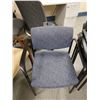 Image 2 : Qty 4 Metal Stacking Armchairs w/ Upholstered Seats & Backs