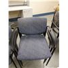 Image 3 : Qty 4 Metal Stacking Armchairs w/ Upholstered Seats & Backs