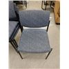 Image 2 : Qty 4 Metal Stacking Chairs w/ Upholstered Seats & Backs