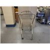 Image 2 : Metal 2-Basket Rolling Utility Cart 30" x 16" x 38"H
