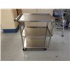 Image 1 : Lakeside Metal Utility Cart w/ 2 Undershelves 37" x 16" x 32"H