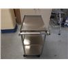 Image 2 : Lakeside Metal Utility Cart w/ 2 Undershelves 37" x 16" x 32"H