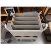 Image 2 : Metal Rolling Document Cart w/ Undershelf 28" x 17" x 39"H