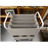 Image 2 : Metal Rolling Document Cart w/ Undershelf 28" x 17" x 39"H