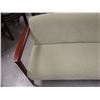 Image 2 : Wooden Love Seat w/ Upholstered Back & Seat 56" x 30" x 31"H