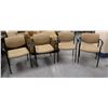 Image 1 : Qty 4 Stacking Chairs w/ Upholstered Backs & Seats 24" x 19" x 30"H