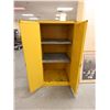 Image 2 : Lab Safety 2-Door Storage Cabinet for Flammable Liquids w/ Inside Shelving 34" x 34" x 65"H