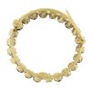 Image 4 : Vintage Retro 14k Yellow Gold 3.3 ctw Round Prong Set Garnet Wreath Circle Brooc
