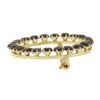 Image 5 : Vintage Retro 14k Yellow Gold 3.3 ctw Round Prong Set Garnet Wreath Circle Brooc