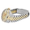 Image 4 : Rolex Mens Two Tone Champagne Index Dial Diamond And Sapphire Datejust With Role