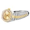 Image 4 : Rolex Ladies Two Tone Quickset Champagne Roman Yellow Gold Diamond Bezel Datejus