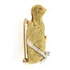 Image 6 : Vintage 18K TT Gold Detailed Textured Chick Bird Breaking Out of Egg Pin Brooch