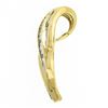 Image 5 : 14K Yellow Gold 0.80 ctw Baguette Cut Diamond Channel Set Braided Slide Pendant