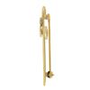 Image 4 : Vintage Retro 18k Gold Ruby Diamond Textured Florentine Sword Dagger Brooch Pin