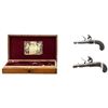 Image 1 : A PAIR OF L.W. MORTIMER LONDON | Model: Cased Flintlock Duelling Pistols | Caliber: .52 CAL