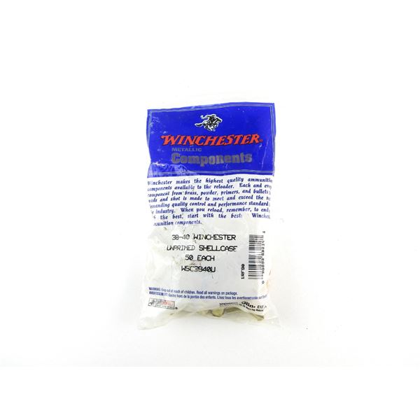NEW NON-PRIMED WINCHESTER .38-40 WIN BRASS CASES LOT