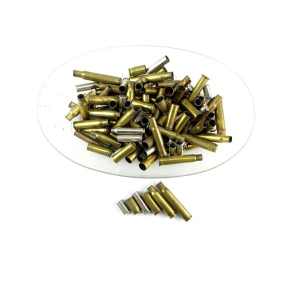 NON-PRIMED ASSORTED BRASS AND NICKEL CASES LOT