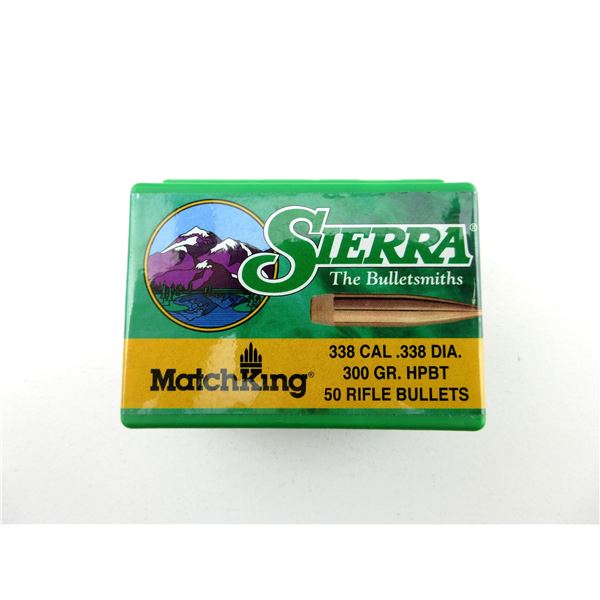 SIERRA .338 CALIBER BULLETS LOT