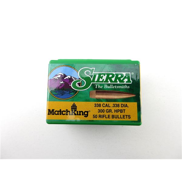 SIERRA .338 CALIBER BULLETS LOT