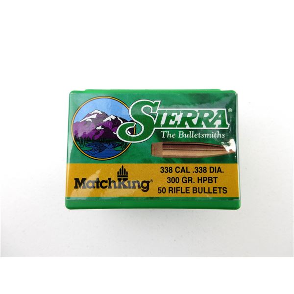 SIERRA .338 CALIBER BULLETS LOT