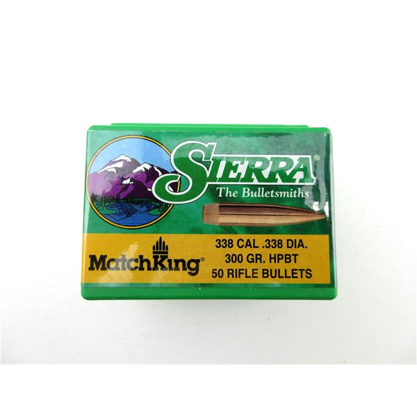 SIERRA .338 CALIBER BULLETS LOT