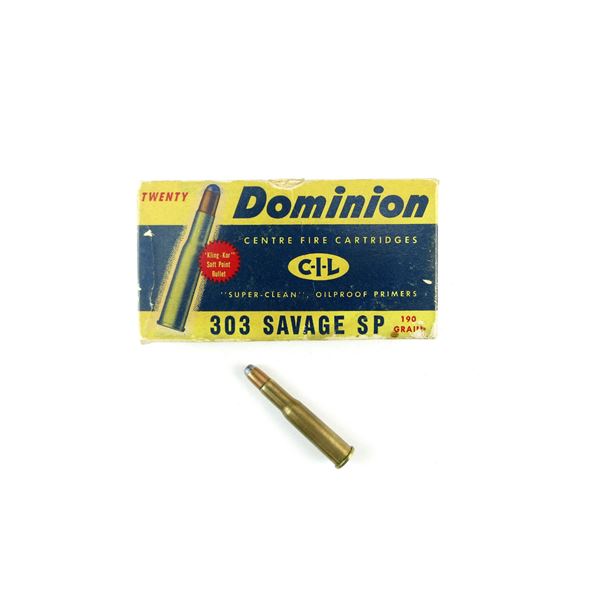 COLLECTIBLE DOMINION .303 SAV AMMO LOT