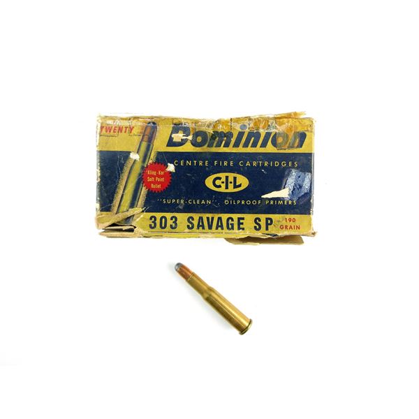 COLLECTIBLE DOMINION .303 SAV AMMO LOT