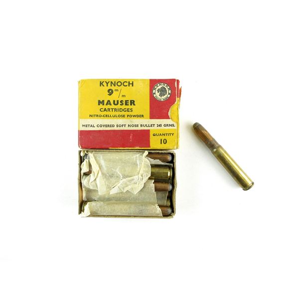 COLLECTIBLE KYNOCH 9MM MAUSER AMMO LOT