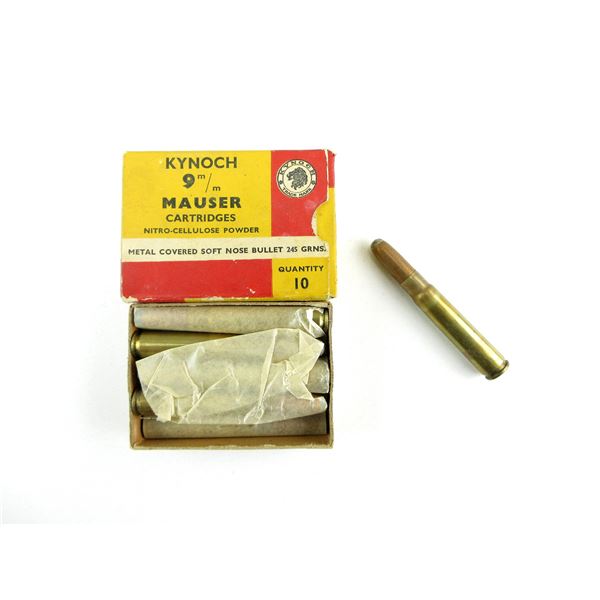 COLLECTIBLE KYNOCH 9MM MAUSER AMMO LOT