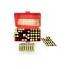 Image 1 : RELOADED ASSORTED RIFLE AMMO AND NON-PRIMED BRASS CASES LOT