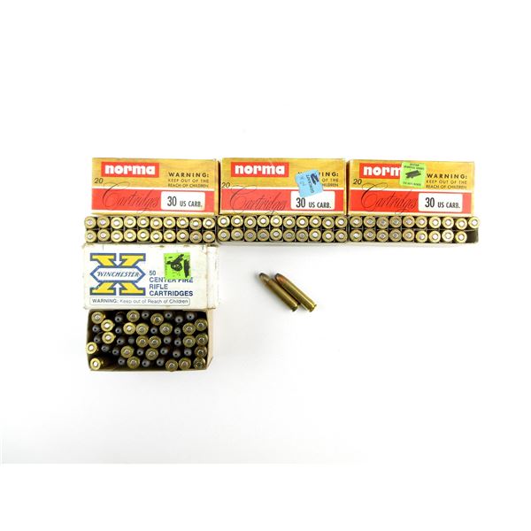 ASSORTED .30 M1 CARBINE AMMO LOT