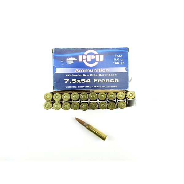 PPU 7.5X54MM FRENCH AMMO LOT
