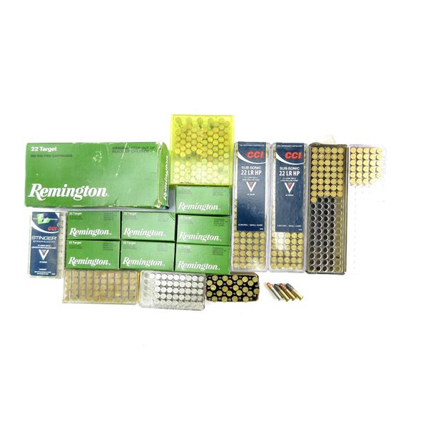 ASSORTED .22 SHORT / LONG AND LR AMMO LOT