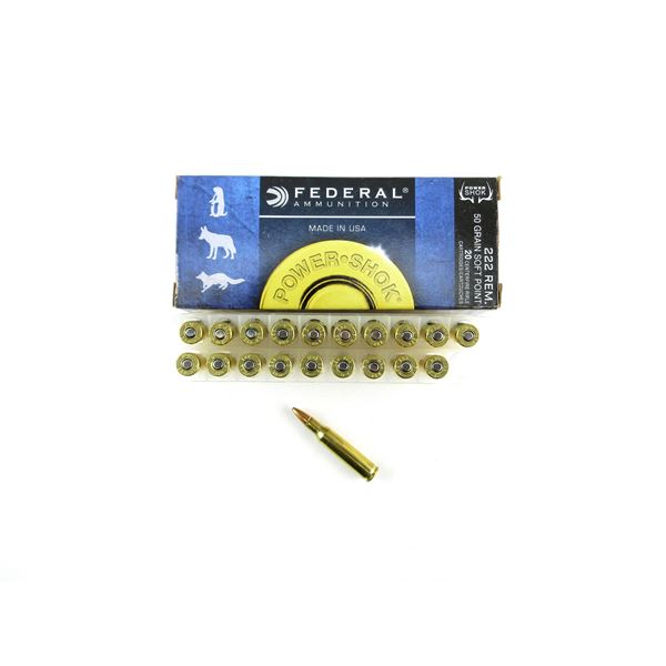 FEDERAL .222 REM AMMO LOT