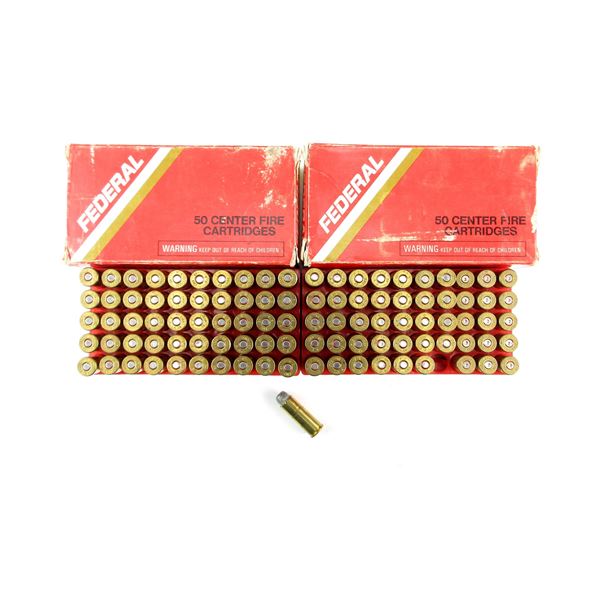 FEDERAL .45 COLT AMMO AND NON-PRIMED BRASS CASES LOT