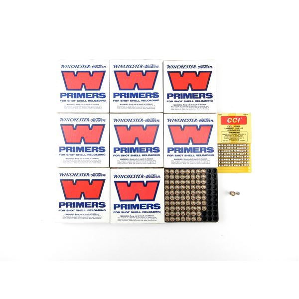 ASSORTED WINCHESTER NO. 209 SHOT SHELL PRIMERS AND CCI 200 LARGE RIFLE PRIMERS LOT
