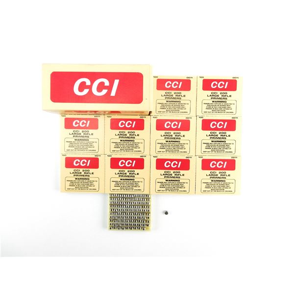 CCI NO. 200 LARGE RIFLE PRIMERS LOT