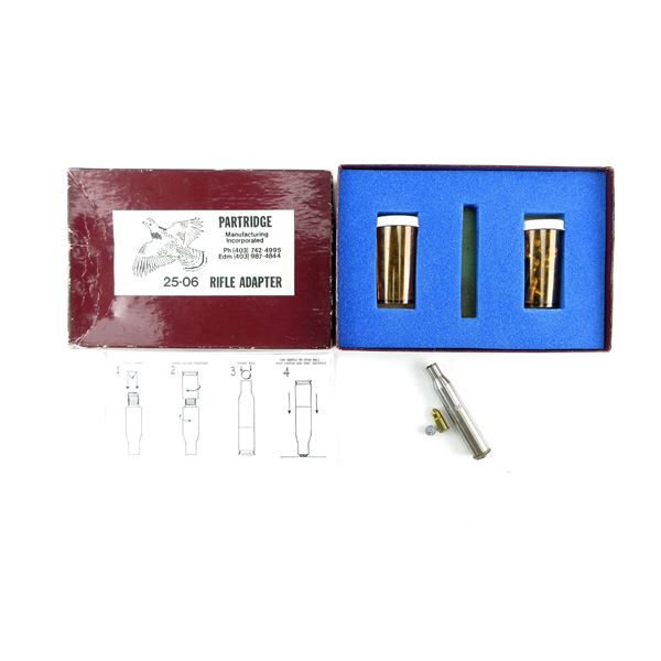 PARTRIDGE .25-06 RIFLE ADAPTER KIT LOT