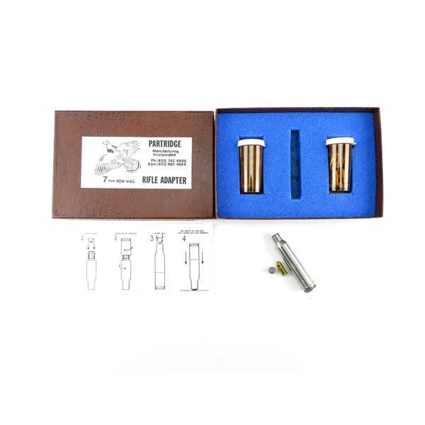 PARTRIDGE 7MM REM MAG RIFLE ADAPTER KIT LOT
