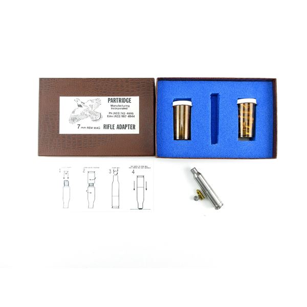 PARTRIDGE 7MM REM MAG RIFLE ADAPTER KIT LOT